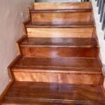 Mahogany staircase