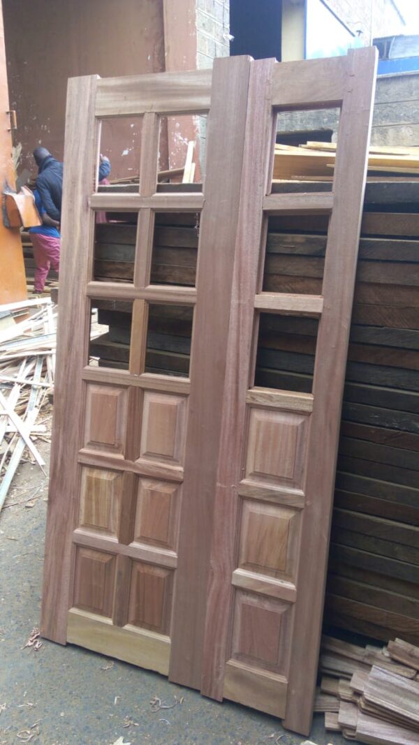 Mahogany  double leaf door