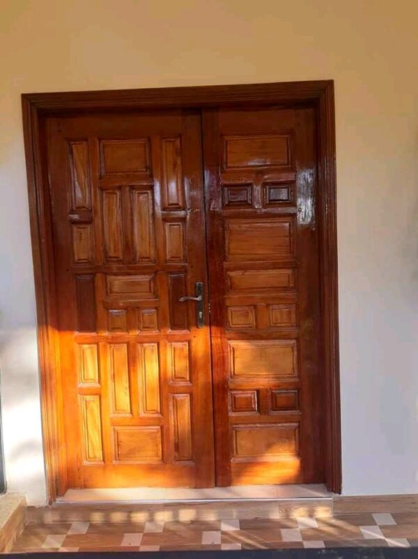 Mahogany  double leaf door