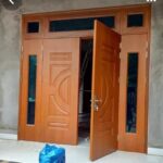 Mahogany  double leaf door
