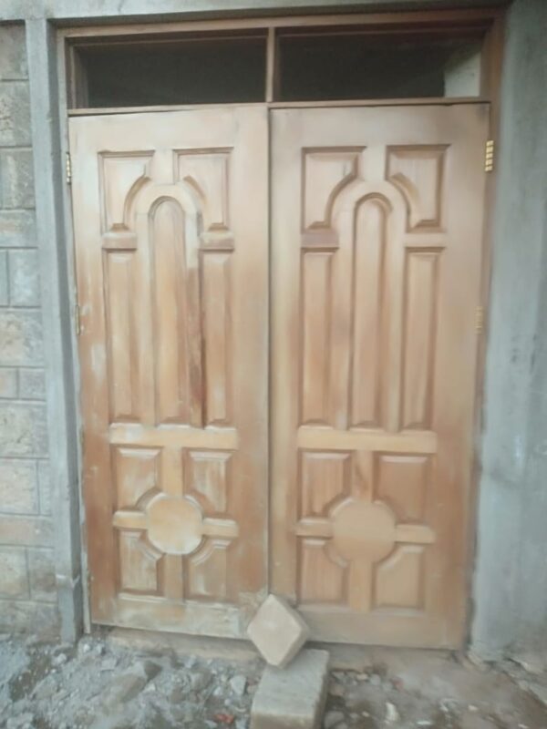 Mahogany  double leaf door