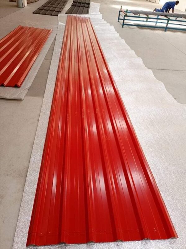 Box profile coloured iron sheets 30gauge .