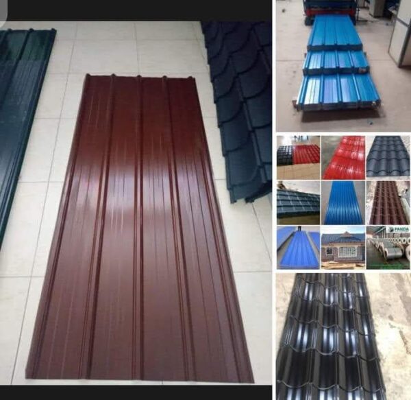 Box profile coloured iron sheets 30gauge .