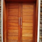 Double leaf mahogany hardwood Door.