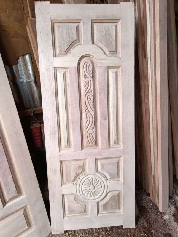 Mahogany Engraved Harwood doors.