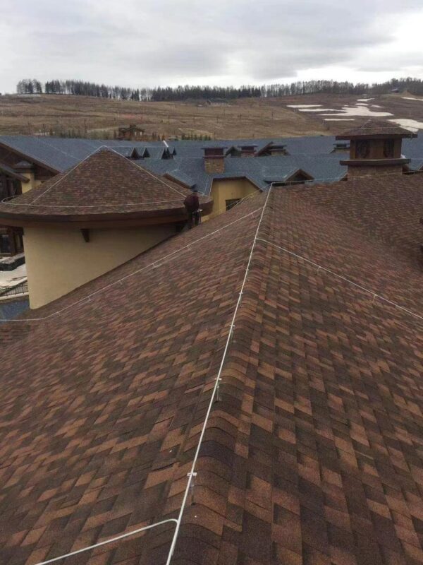 Asphalt Roofing shingles.