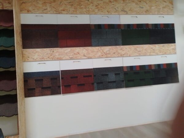 Asphalt Roofing shingles.