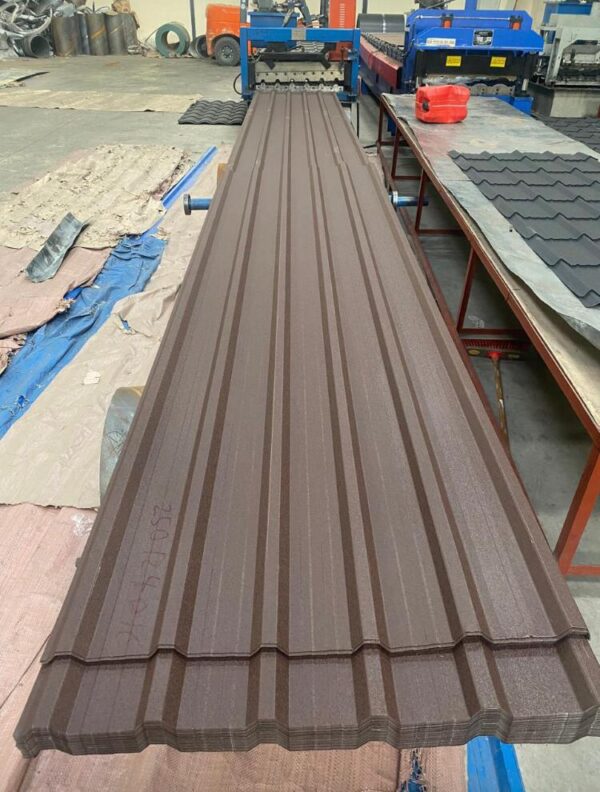 Box profile coloured iron sheets 30gauge .