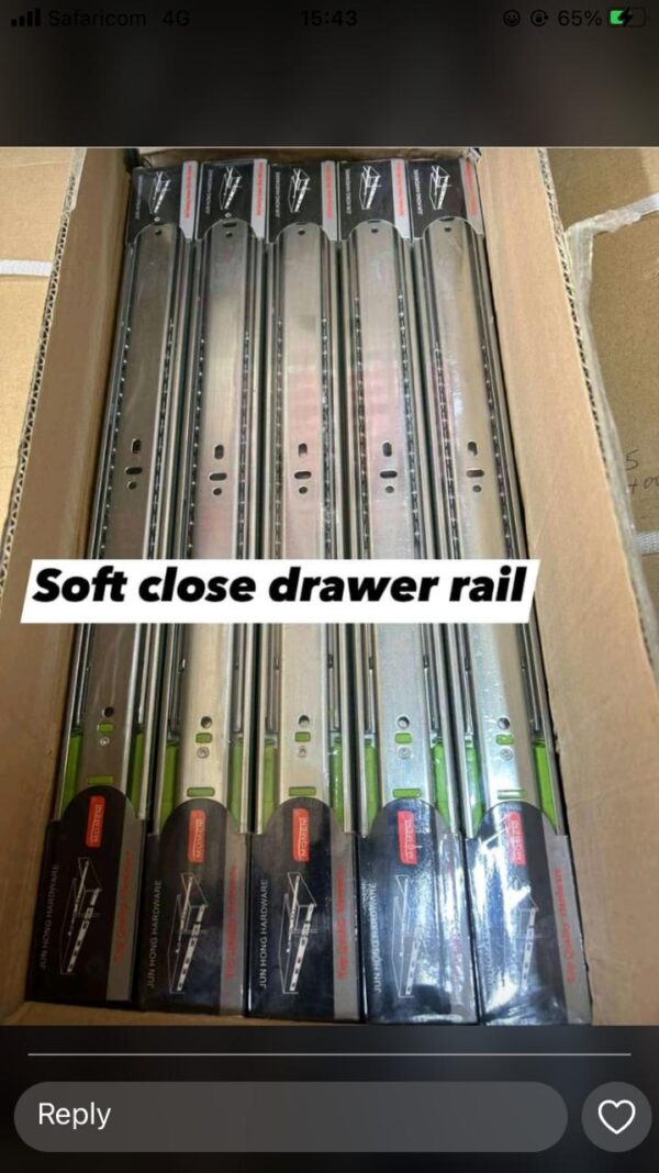 Handles, Malpha Hinges & Drawer Rails.