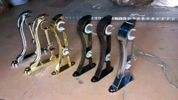 Powder Coated Curtain rods & Fittings.
