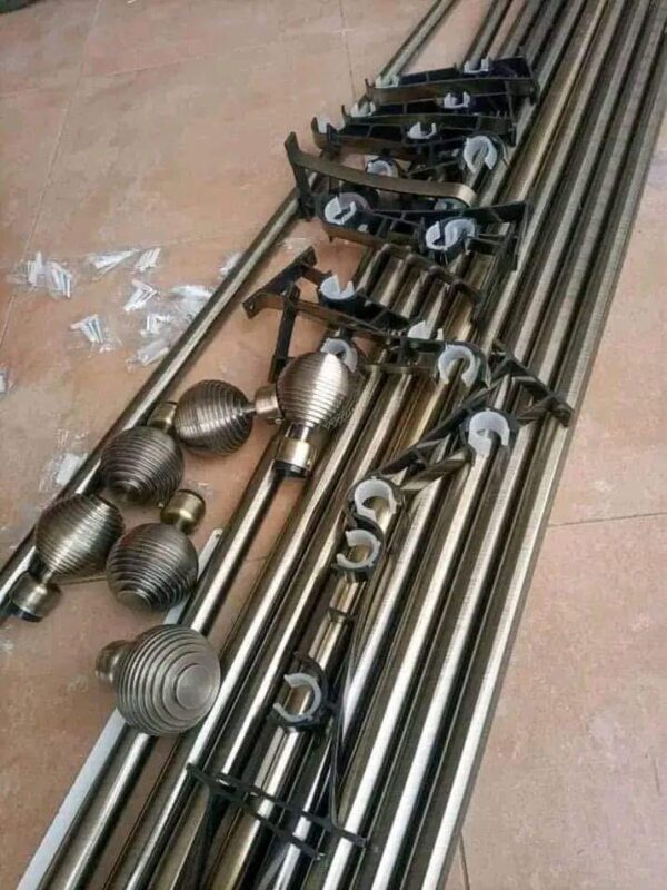 Powder Coated Curtain rods & Fittings.