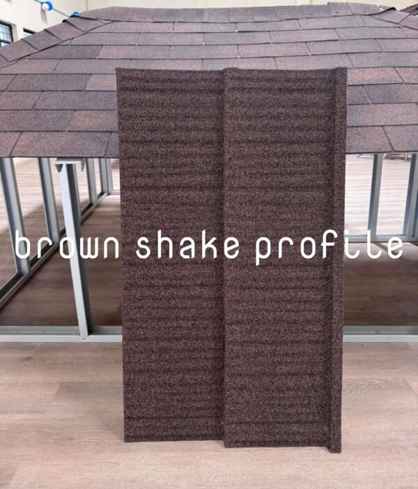 Decra Coffee Brown Roofing Tiles.