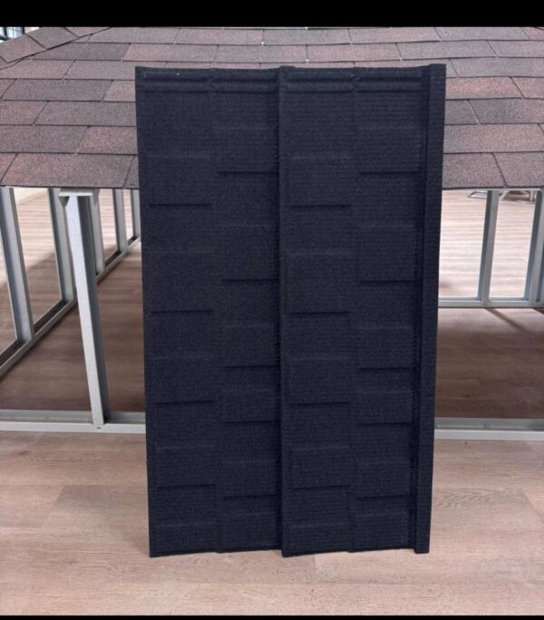 Decra Charcoal Grey/Black Roofing Tiles.