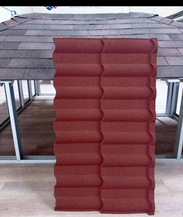 Decra Maroon/Rosso Roofing Tiles.