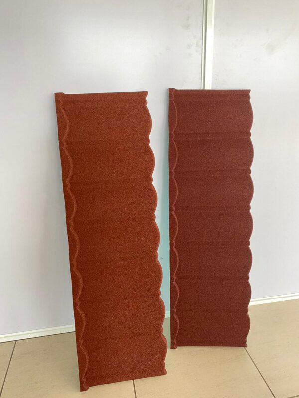 Decra Maroon/Rosso Roofing Tiles.