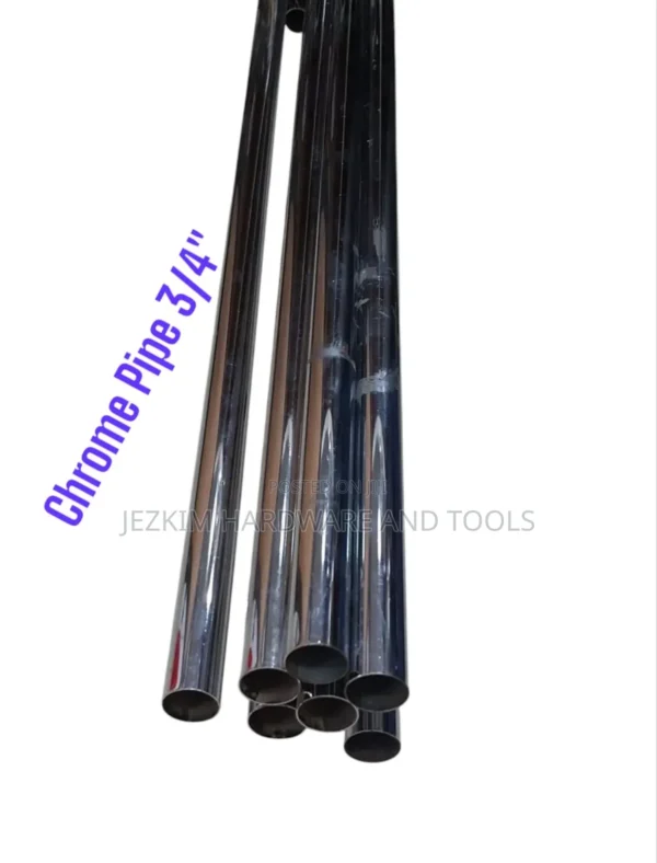 CHROME PIPES 1" & BRACKETS.