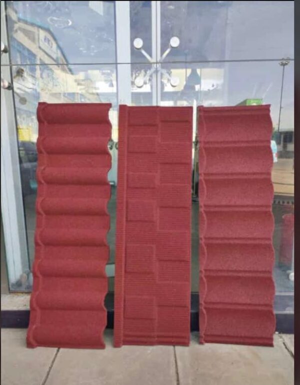 Decra Maroon/Rosso Roofing Tiles.