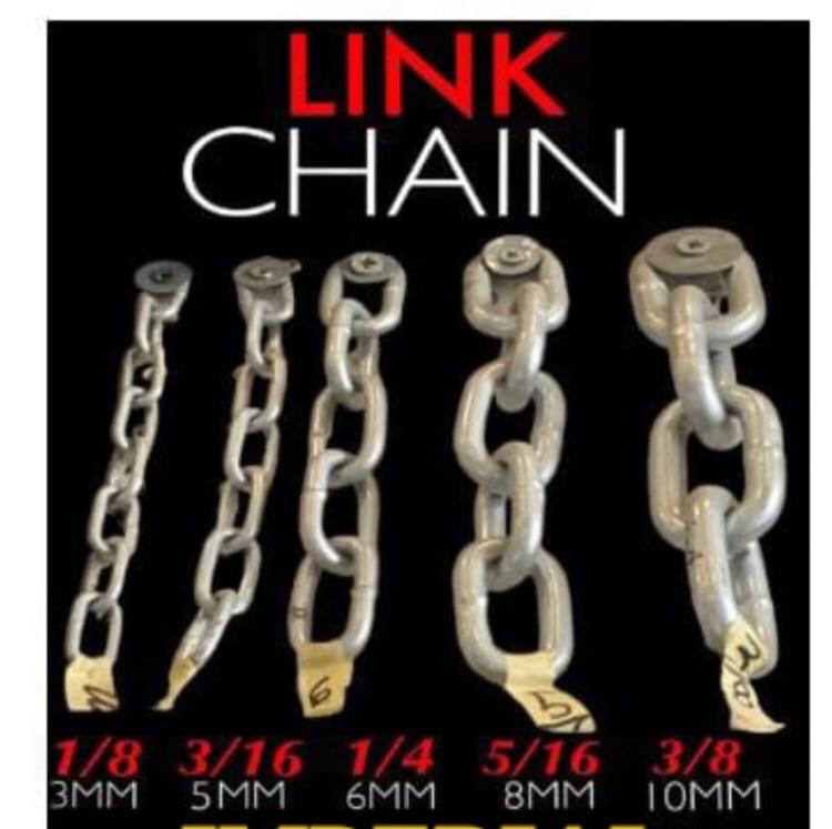 GALVANIZED SHORT LINK CHAIN.