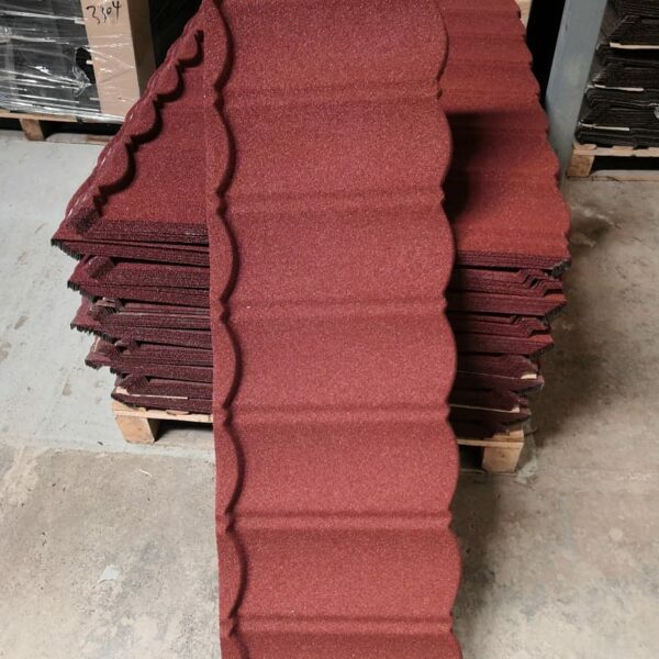 Decra Maroon/Rosso Roofing Tiles.