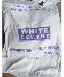 White Cement.