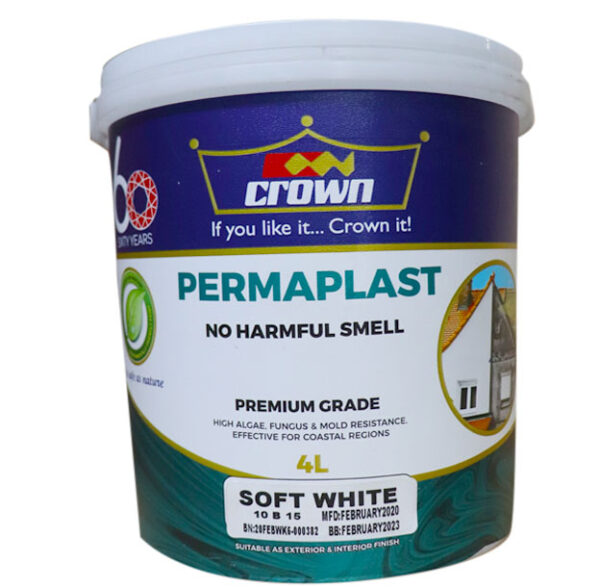 Crown Permaplast Paint-Emulsion water based – 20 Litres